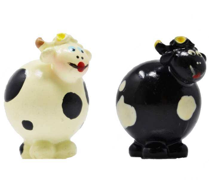 Marble Cow Round Head Set of 2